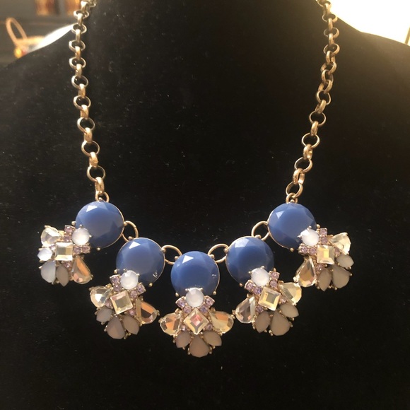 🌸VTG Blue Chunky Necklace - Picture 1 of 4